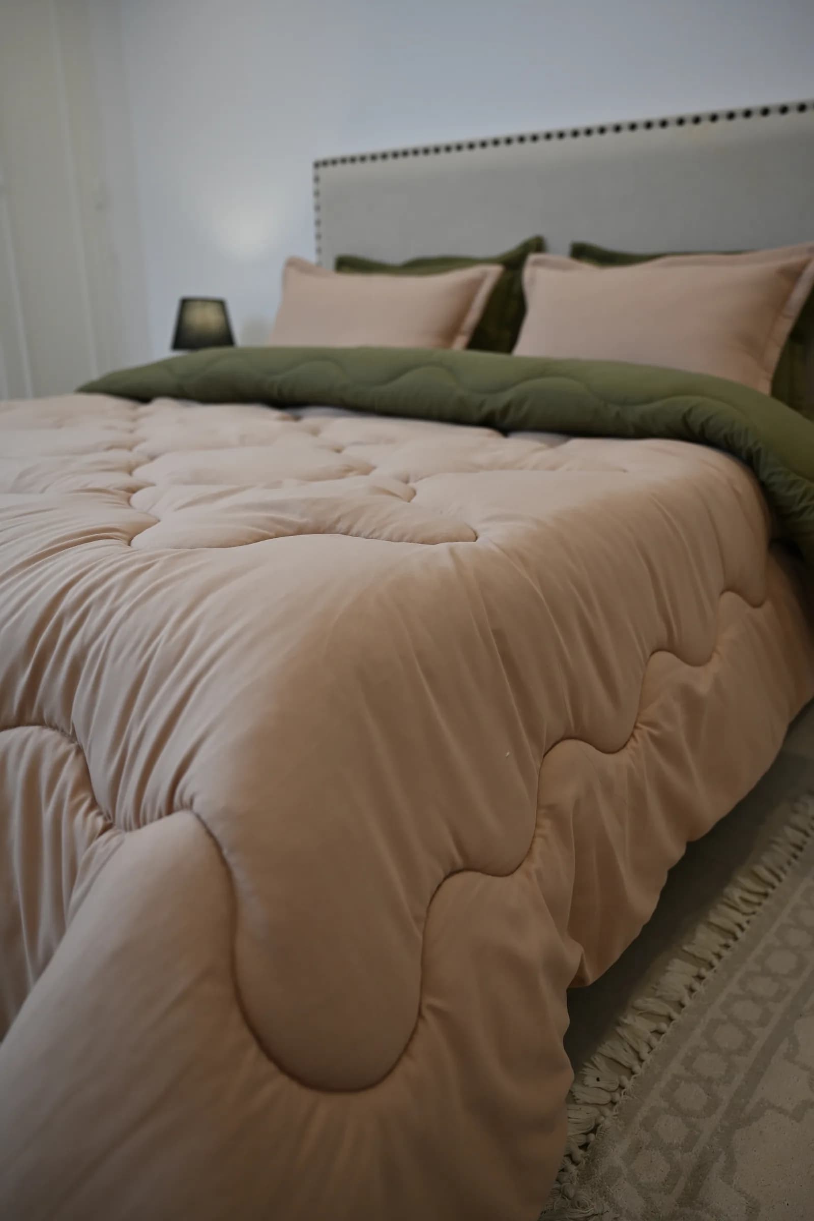 Couette (6 Pièces) « Nude & Vert Olive » | A la Page
