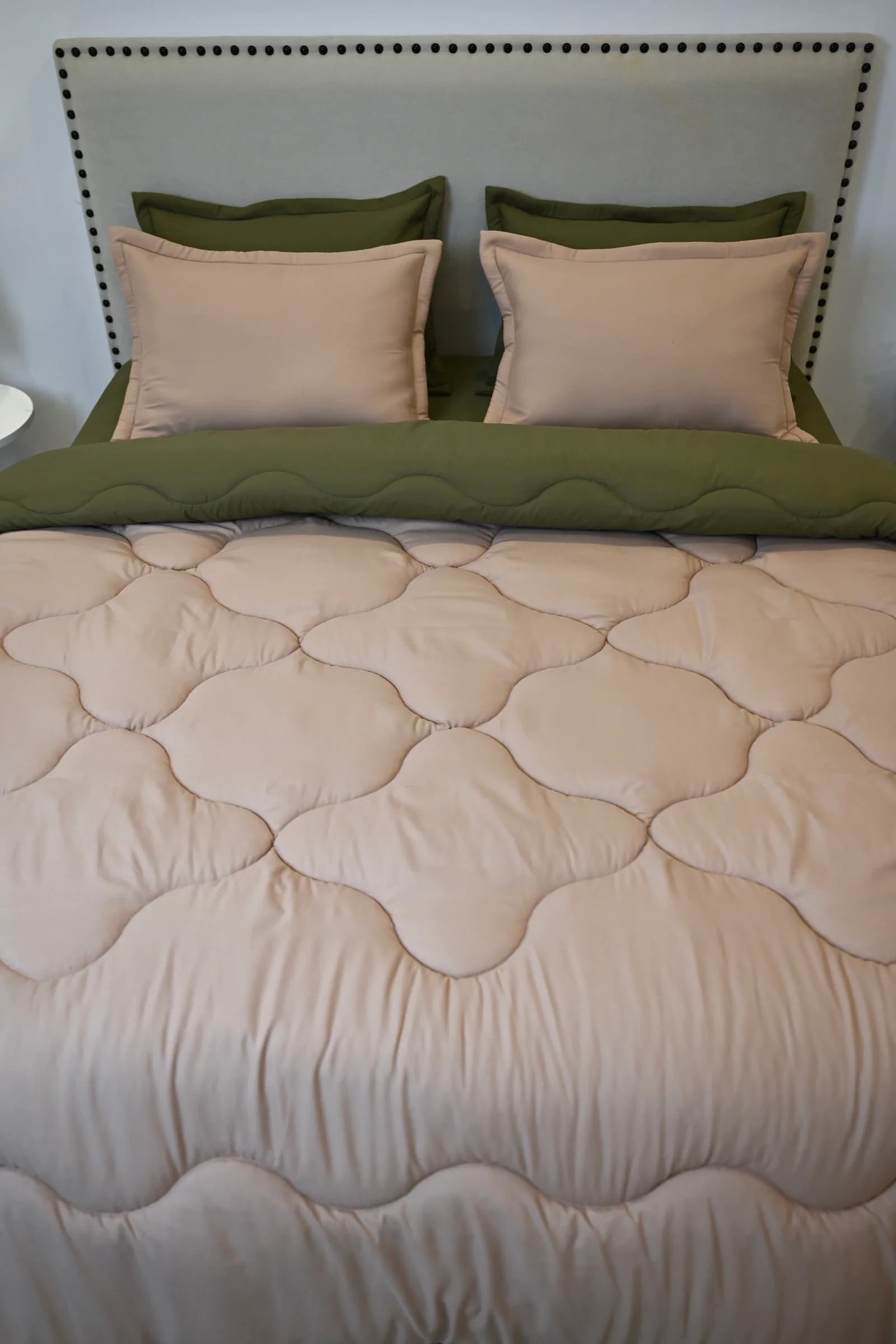 Couette (6 Pièces) « Nude & Vert Olive » | A la Page