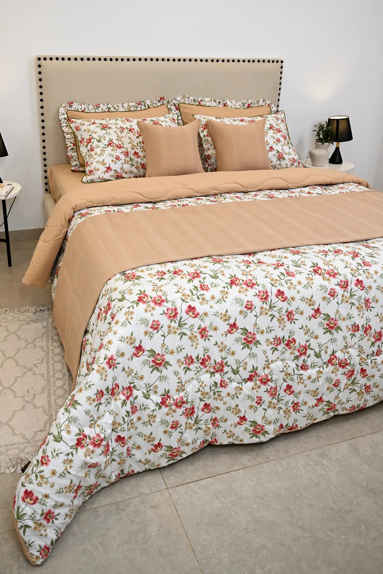 Couette 2 Places 100% Cotton (9 Pièces) « Stella » | A la Page
