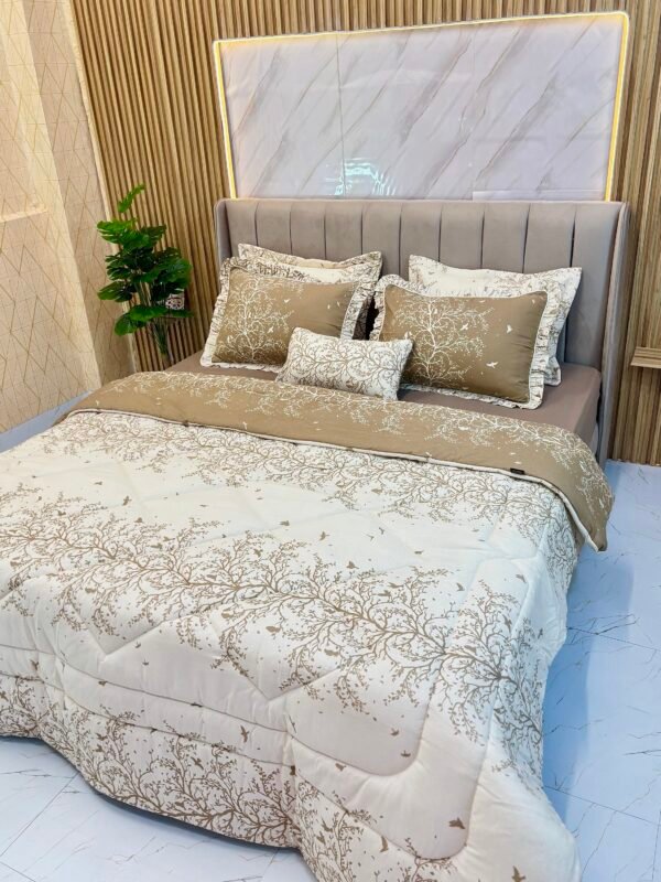 img_0546 Couette 2 Places 7 Pièces (220x240) avec 4 Taies d'Oreiller + Coussin et Housse de Matelas - Luxe et Confort