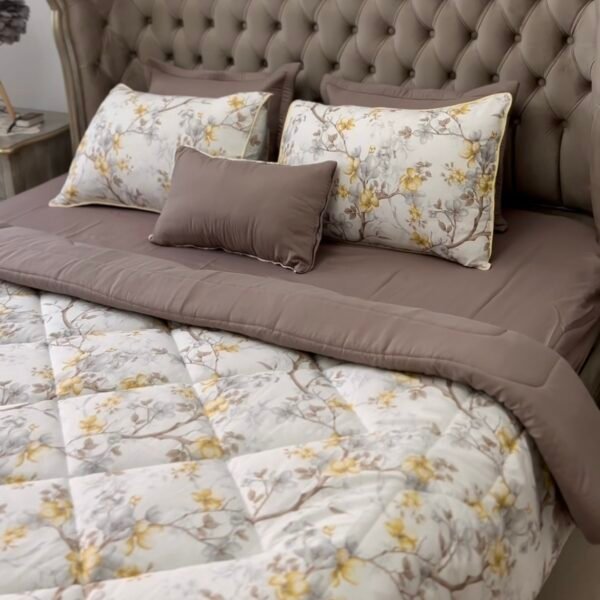 Screenshot Couette 2 Places 7 Pièces (220x240) avec 4 Taies d'Oreiller + Coussin et Housse de Matelas - Luxe et Confort