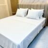 Parure de lit 6 pièces haut de gamme – Broderie élégante et tissu premium