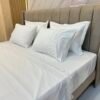Parure de lit 6 pièces haut de gamme – Broderie élégante et tissu premium