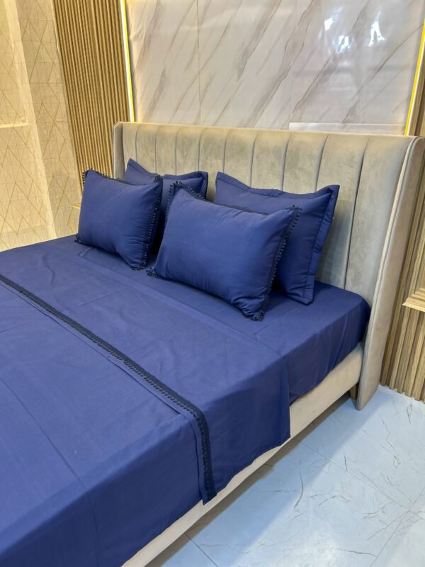 Parure de lit 6 pièces haut de gamme – Broderie élégante et tissu premium