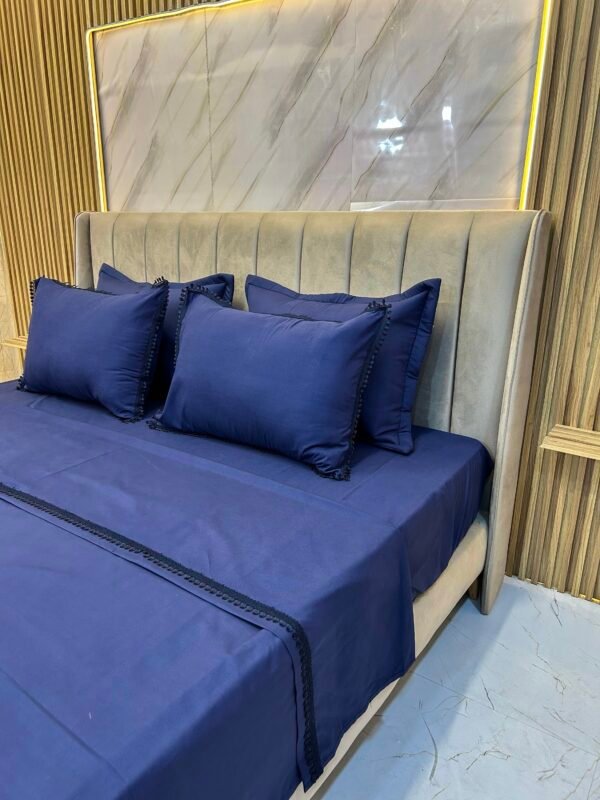 Parure de lit 6 pièces haut de gamme – Broderie élégante et tissu premium