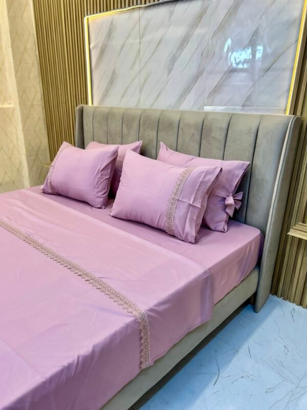 Parure de lit 6 pièces haut de gamme – Broderie élégante et tissu premium