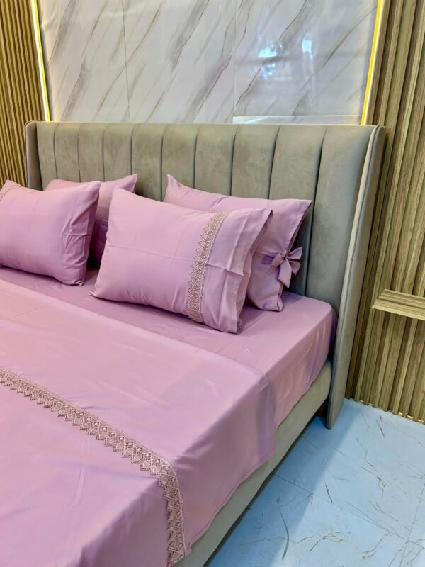 Parure de lit 6 pièces haut de gamme – Broderie élégante et tissu premium