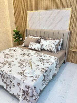 img_0403-2 Parure de lit 7 pièces avec housse + drap + 4 taies + coussin déco