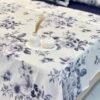 Parure de lit 7 pièces avec housse + drap + 4 taies + coussin déco