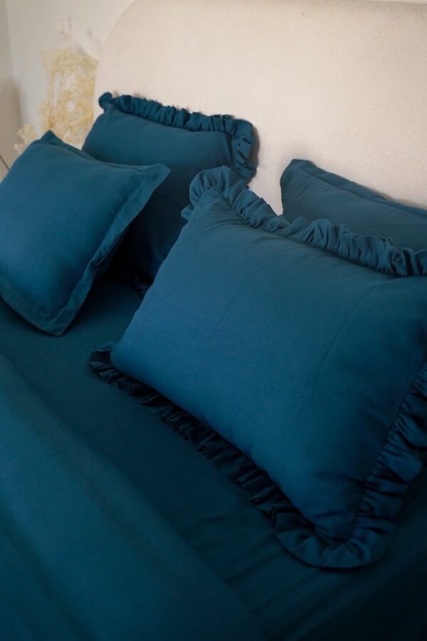 c0971t01-copie Housse de couette à volants vert canard – Moderne et sophistiquée | Tunisie