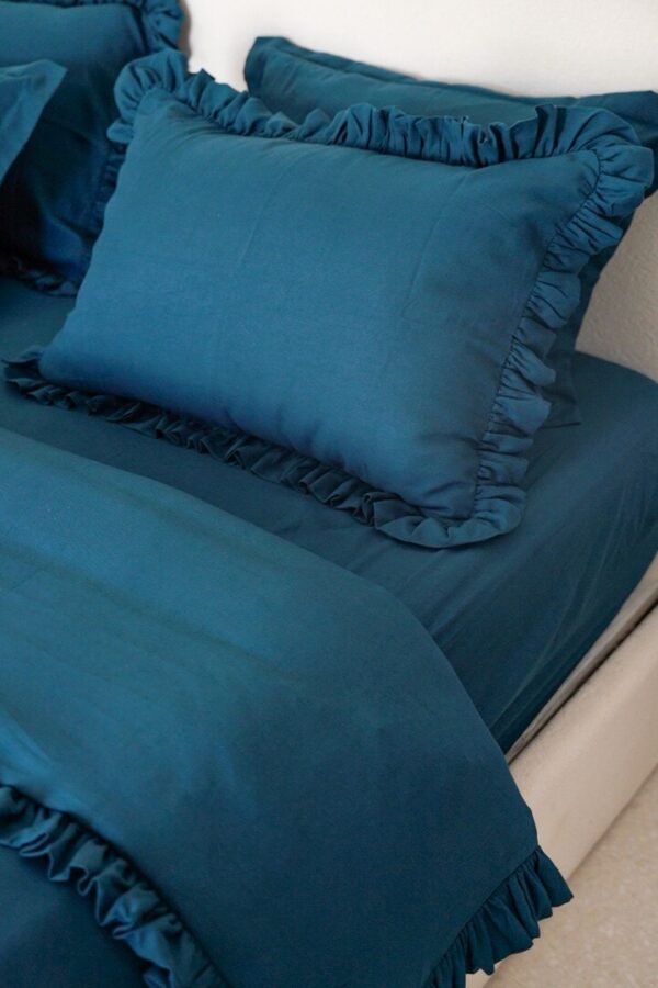 c0980t01-copie-2 Housse de couette à volants vert canard – Moderne et sophistiquée | Tunisie