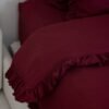 dsc01661 Housse de couette à volants bordeaux – Raffinée et chaleureuse | Tunisie