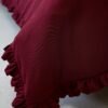 dsc01680 Housse de couette à volants bordeaux – Raffinée et chaleureuse | Tunisie