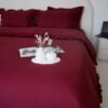 dsc01683 Housse de couette à volants bordeaux – Raffinée et chaleureuse | Tunisie