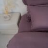 dsc01712 Housse de couette à volants mauve clair – Douceur et élégance moderne | Tunisie