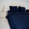 dsc01729 Housse de couette à volants bleu marine – Élégance intemporelle | Tunisie
