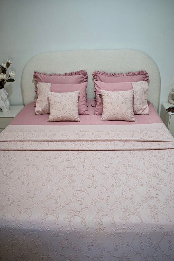 dsc01947 Parure de lit Jacar – Rose poudré