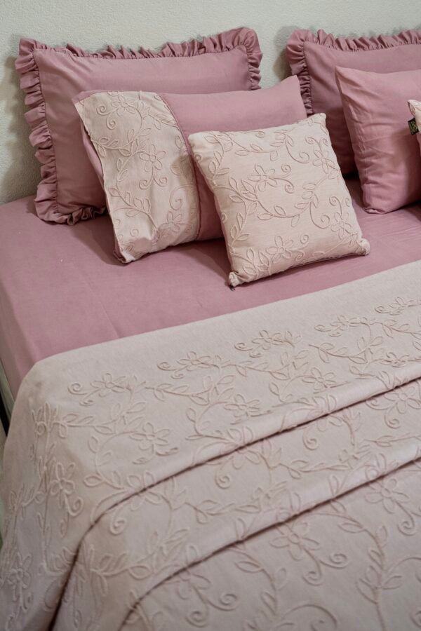 dsc01953 Parure de lit Jacar – Rose poudré