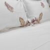 Housse de couette 100% Coton blanc pur Brodé "Plume" (4 pièces) | A la Page Tunisie
