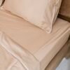 Parure de lit Satin de Coton Beige (4 pièces) | A la Page Tunisie