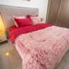 dsc00010-2 Couette Velours 2 places 240×230 cm Rose & Rouge | A la Page Tunisie