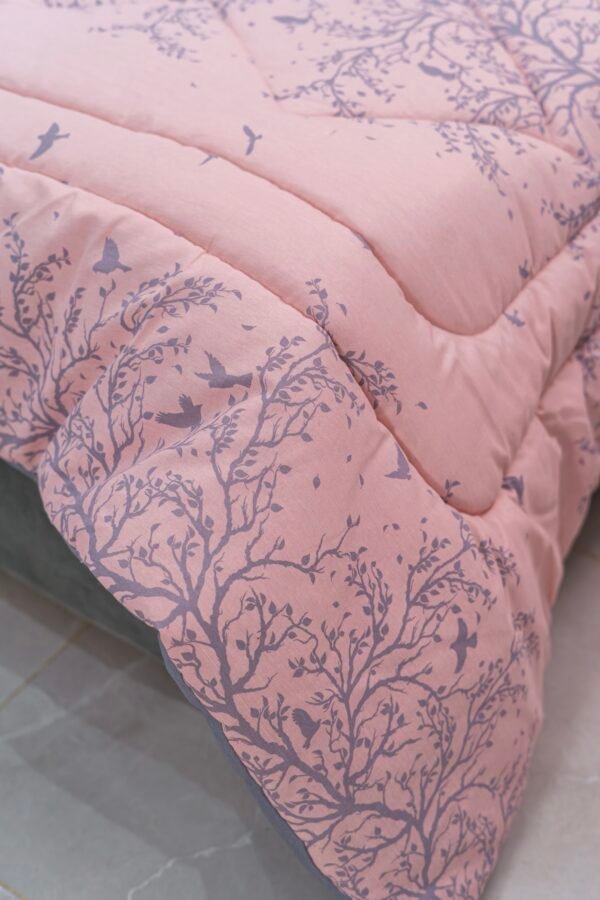 dsc09897 Couette double face 1 place & demi 5 pièces Rose & Gris | A la Page Tunisie