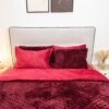 dsc09955 Couette Velours 2 places 240×230 cm Rouge Bordeaux | A la Page Tunisie