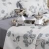 Parure de Lit Haute Gamme  Jacquard Brodé  "Signature Céladon" (7 Pièces) | A la Page
