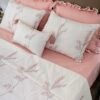Parure de lit Haute Gamme  Jacquard Brodé "Rêve de Rose" (7 pièces) | A la Page