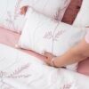 Parure de lit Haute Gamme  Jacquard Brodé "Rêve de Rose" (7 pièces) | A la Page