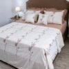 Parure de Lit Haute Gamme  Jacquard Brodé  "Cherry Blossom" (8 Pièces) | A la Page