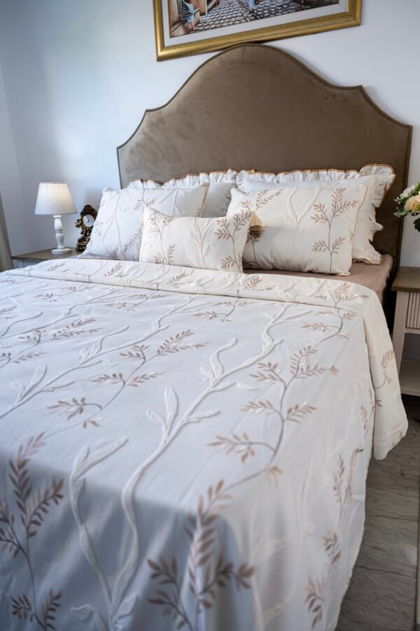 Parure de Lit Haute Gamme  Jacquard Brodé "Palais Royal" (7 Pièces) | A la Page