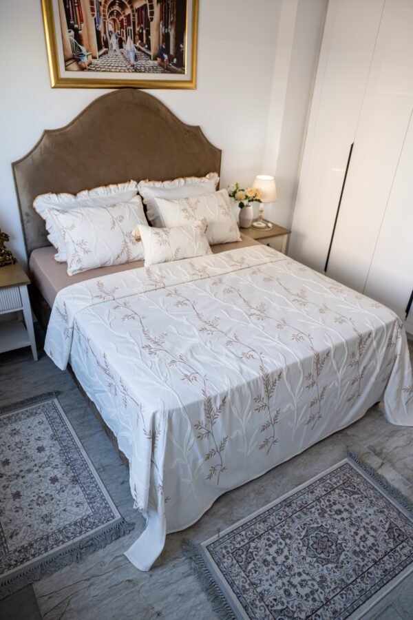 Parure de Lit Haute Gamme  Jacquard Brodé "Palais Royal" (7 Pièces) | A la Page