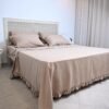 Parure de Lit Beige à volants ''6 Pièces'