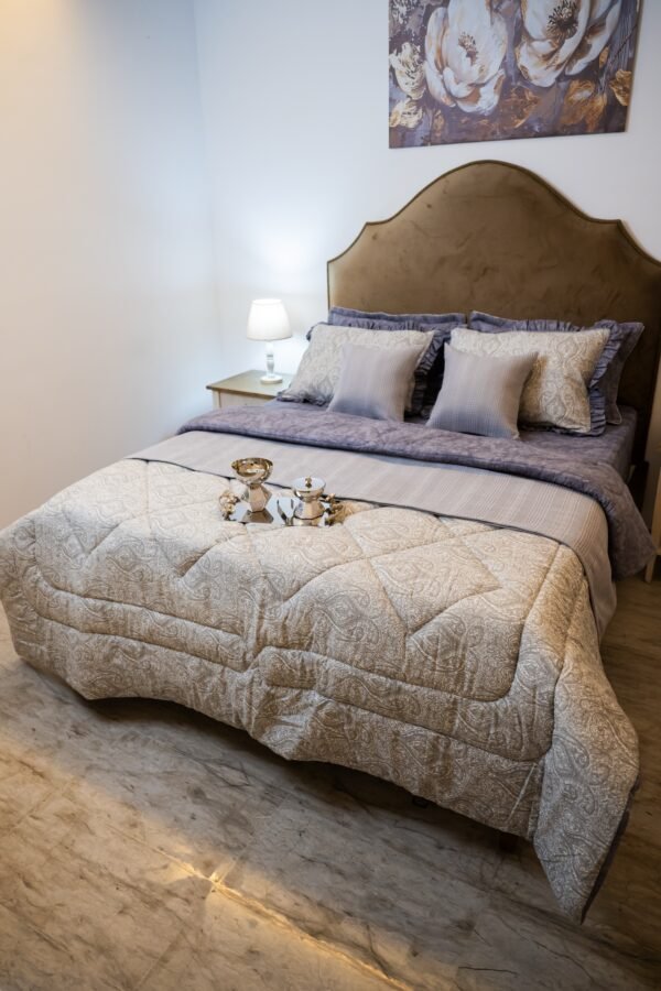 Ensemble Jeté de Lit + 2 Coussins Décoratifs Midabi 100% Coton Tunisie - À La Page