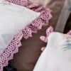 Parure de Lit 100% Coton "Asala" avec Dentelle (Pack 6 Pièces) | A la Page