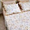 Parure de Lit 100% Coton "Mimosa" Floral Épuré (Pack 6 Pièces) | A la Page