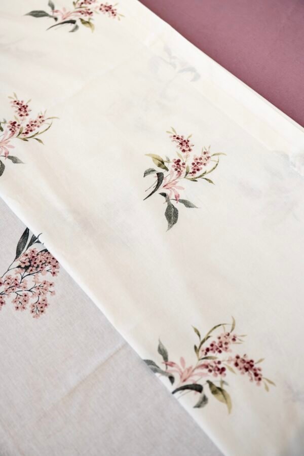 Parure de Lit 100% Coton "Fleurie de Lilas" (Pack 6 Pièces) | A la Page