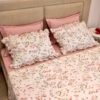 Parure de Lit 100% Coton "Rosalie" Floral Épuré (Pack 6 Pièces) | A la Page