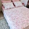 Parure de Lit 100% Coton "Rosalie" Floral Épuré (Pack 6 Pièces) | A la Page