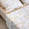 Parure de Lit 100% Coton "Mimosa" Floral Épuré (Pack 6 Pièces) | A la Page