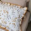 Parure de Lit 100% Coton "Mimosa" Floral Épuré (Pack 6 Pièces) | A la Page
