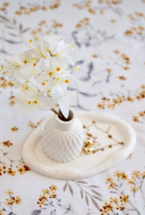 Parure de Lit 100% Coton "Mimosa" Floral Épuré (Pack 6 Pièces) | A la Page