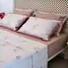 Parure de Lit 100% Coton "Asala" avec Dentelle (Pack 6 Pièces) | A la Page