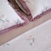 Parure de Lit 100% Coton "Asala" avec Dentelle (Pack 6 Pièces) | A la Page