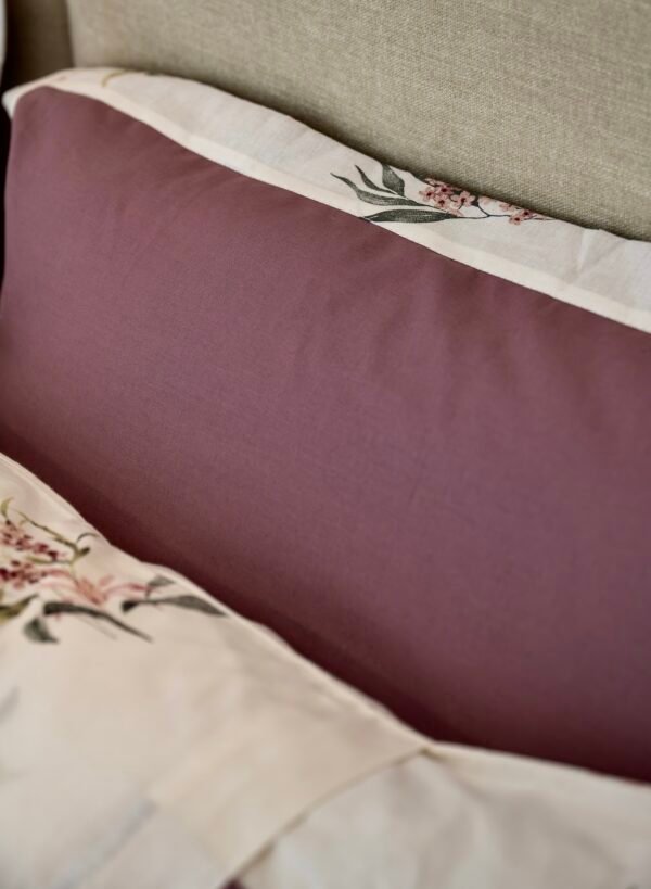 Parure de Lit 100% Coton "Fleurie de Lilas" (Pack 6 Pièces) | A la Page