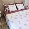 Parure de Lit 100% Coton "Fleurie de Lilas" (Pack 6 Pièces) | A la Page