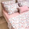 Parure de Lit Jardin rosé – Pack 7 ou 10 Pièces