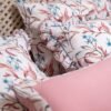 Parure de Lit Jardin rosé – Pack 7 ou 10 Pièces