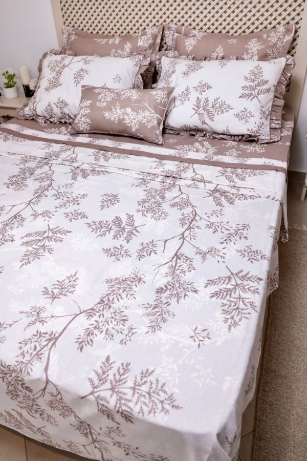 Parure de Lit Beige chic–  7 ou 10 Pièces